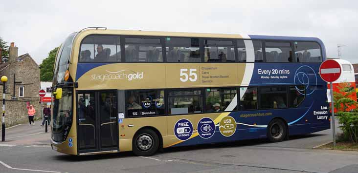 Stagecoach West Scania N250UD ADL Enviro400MMC 15340 Gold